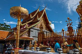 Chiang Mai - Wat Phra That Doi Suthep. One of the two largest vihan of the temple. 